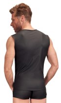 NEK - Czarna Koszulka Bez Rękawków Z Wstawkami Z Siateczki XL