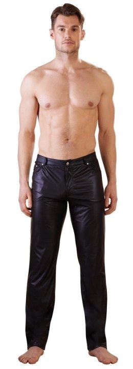 NEK - Czarne Długie Matowe Męskie Spodnie Z Kieszeniami XL
