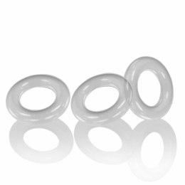 Trzypak pierścieni - Oxballs Willy Rings 3-pack Cockrings Clear