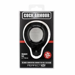 Pierścień na penisa - Perfect Fit Cock Armour Regular Black Czarny