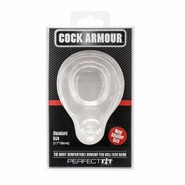 Pierścień na penisa - Perfect Fit Cock Armour Regular Clear Przezroczysty
